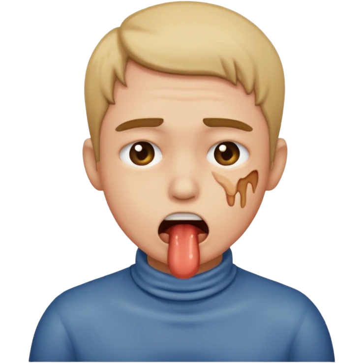 Person choking themselves emoji