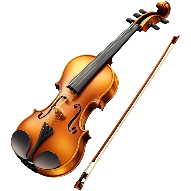 Cinematic Realistic Violin, rich polished wood with delicate curves, strings stretching tautly, fine dust particles catching the golden stage light, glowing with an elegant and timeless charm. emoji