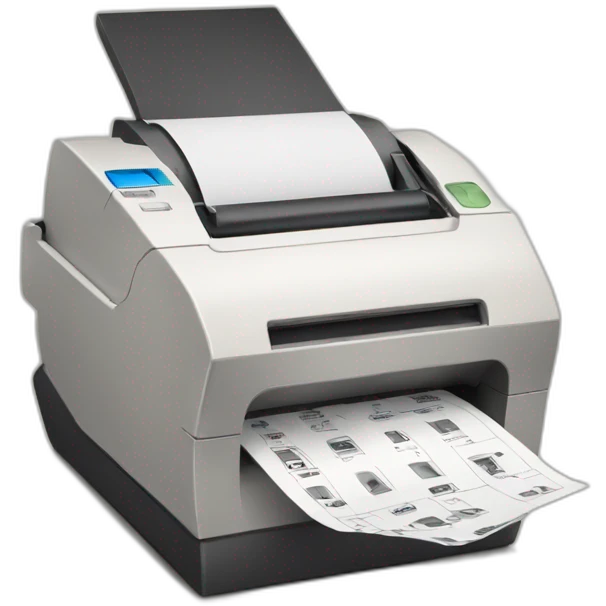 retro receipt printer emoji