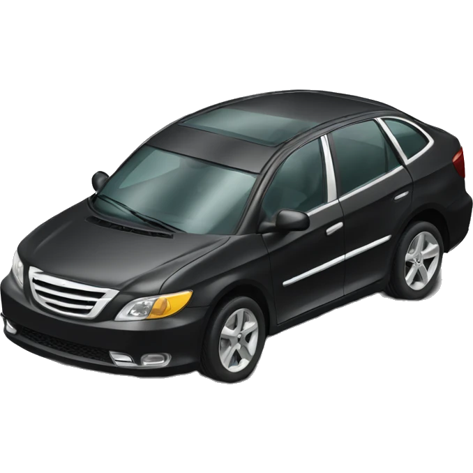 Black diamond car emoji
