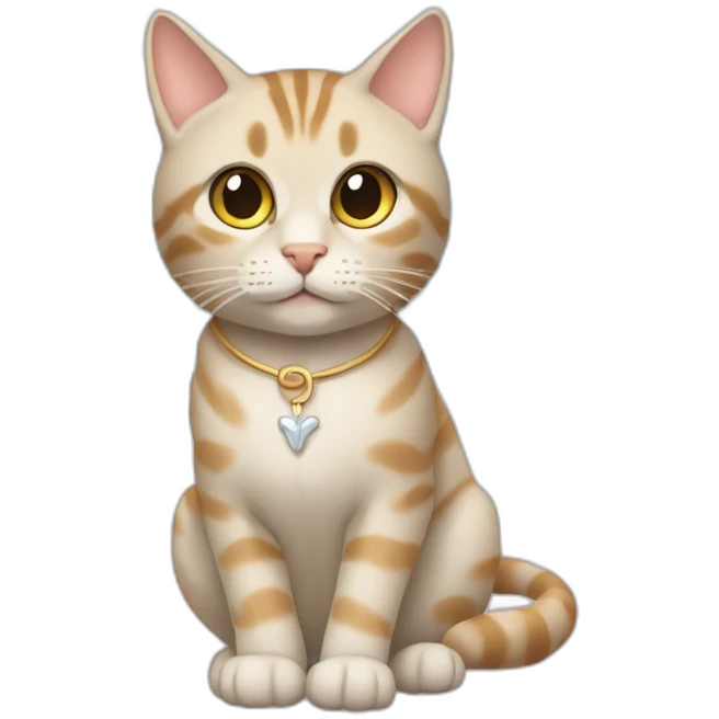 Light Beige tabby cat with angel wings emoji