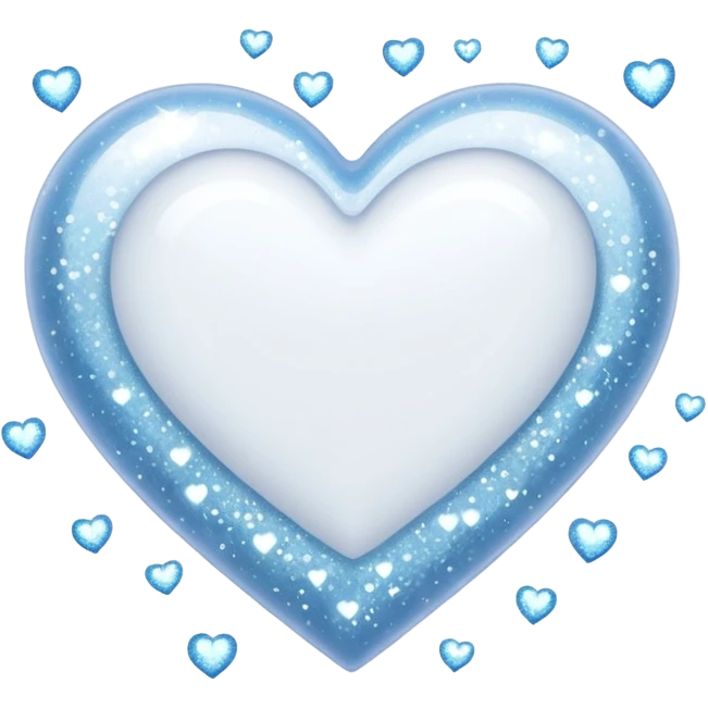 white heart with sparkles emoji