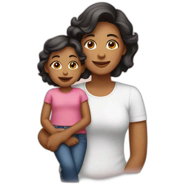 Mamá e hija emoji