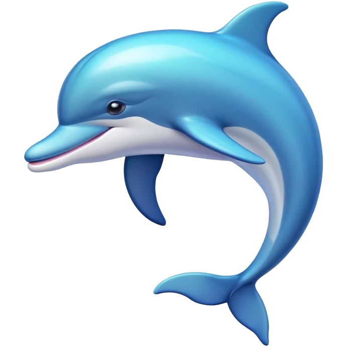 Colorful dolphin emoji
