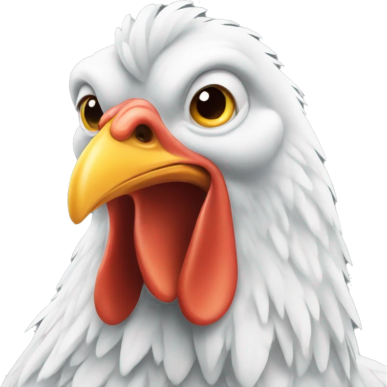 white chicken emoji emoji