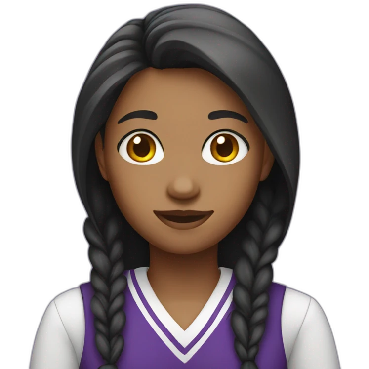 purple high school girl emoji