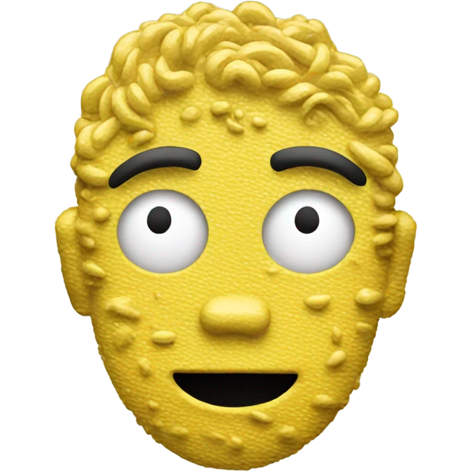 Emoji covered in glue emoji