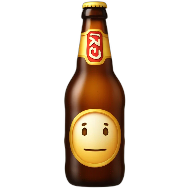 Bottle of beer emoji