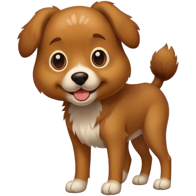 Dog with human legs emoji
