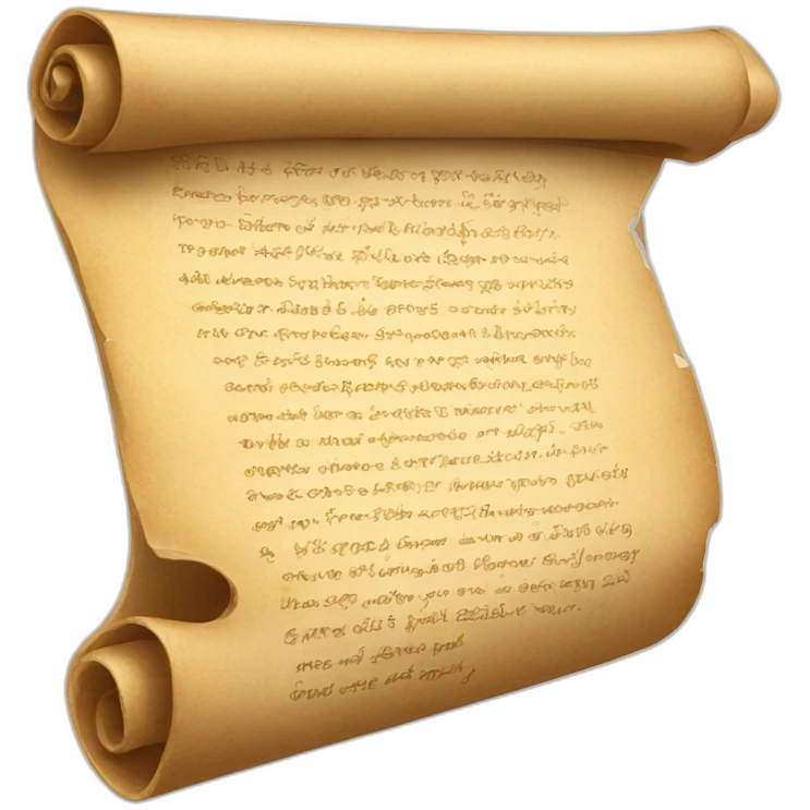 written scroll emoji