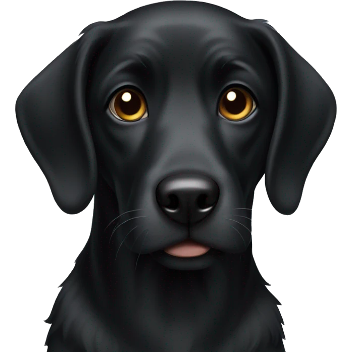 Black dog emoji