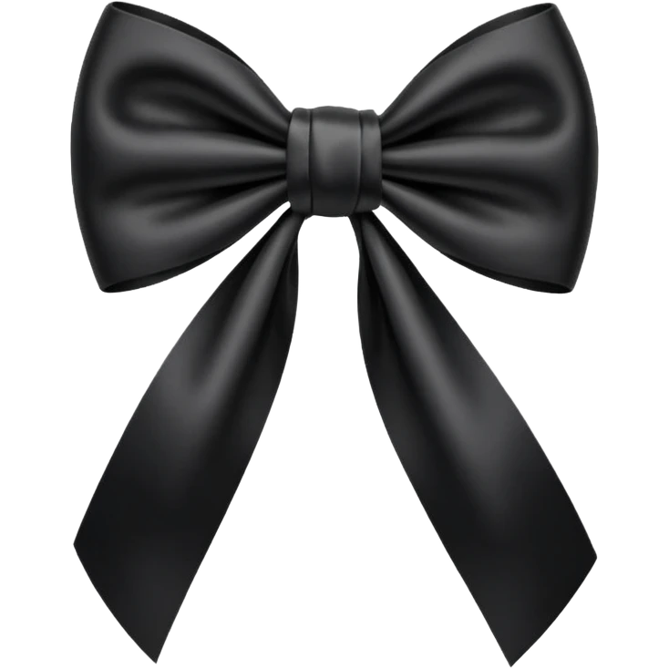 Black bow emoji