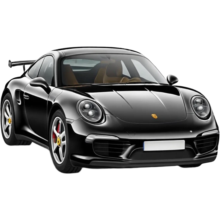  чорне авто з відкидним верхом порш emodji emoji