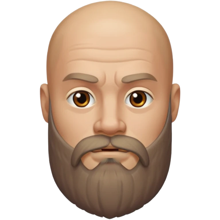 bearded Vikings with bald  with out crown emoji