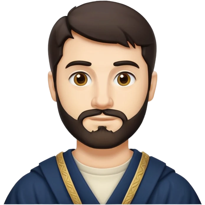 Notre dame alumnus short beard dark hair  emoji
