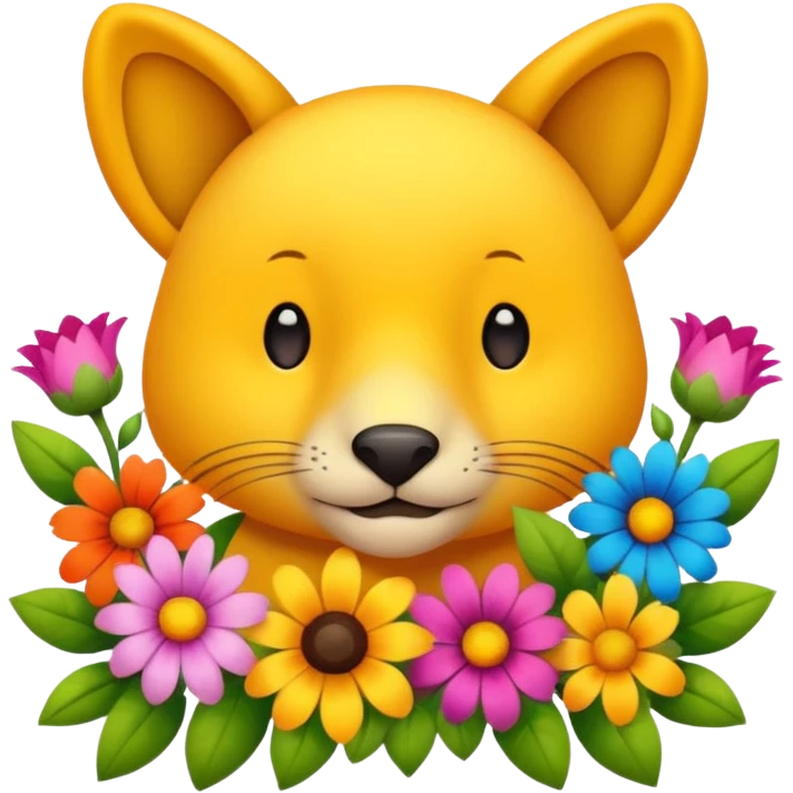 аnimals and flowers emoji