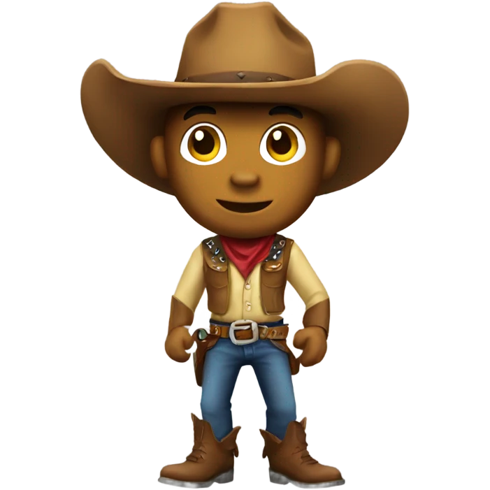 Dinosaur cowboy emoji