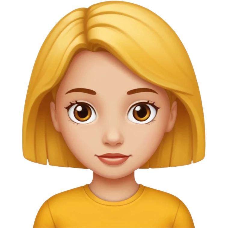 Uma menina fazendo skiker  emoji