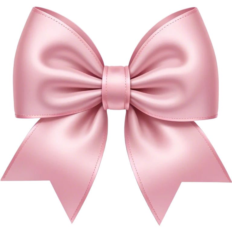 light pink ribbon bow emoji