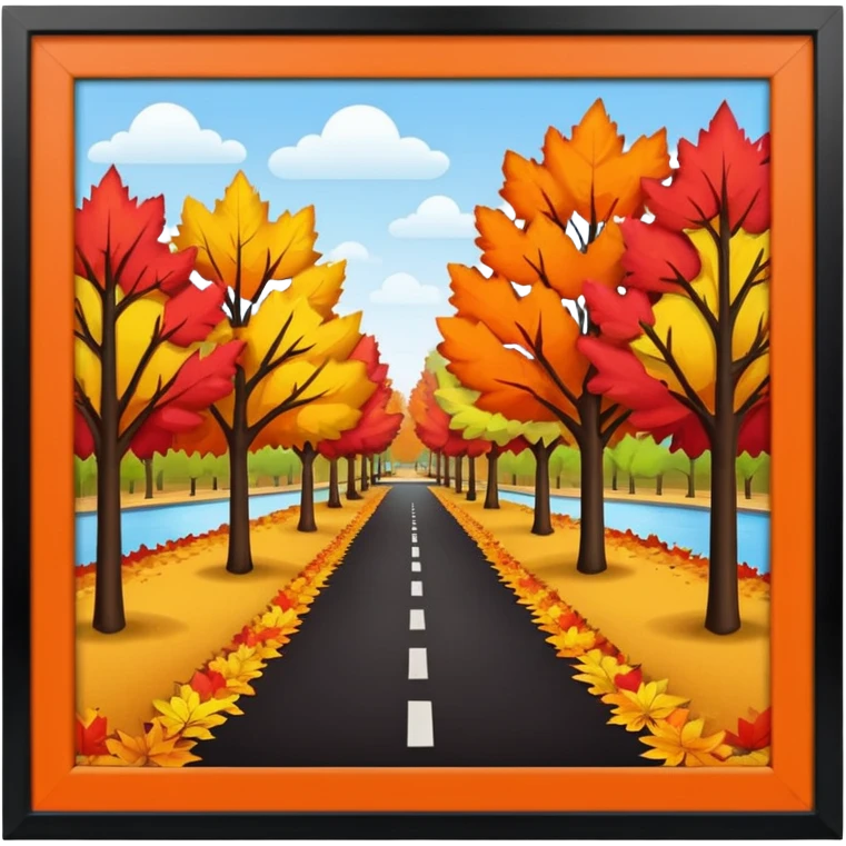 park in autumn emoji