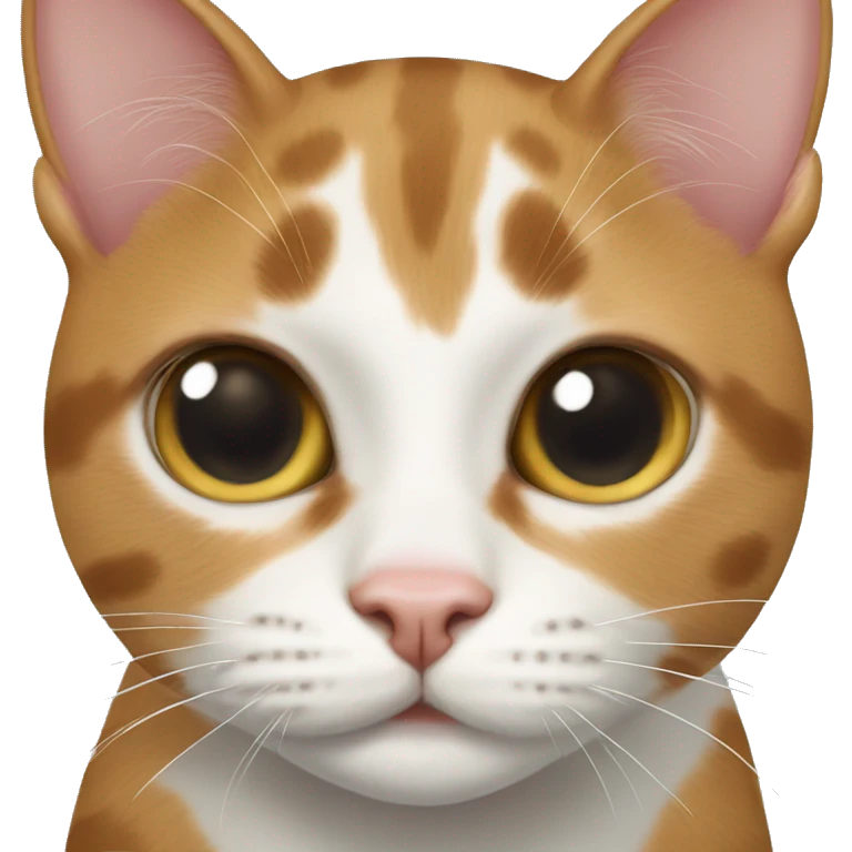 Cow cat white spot above her nose bridge emoji