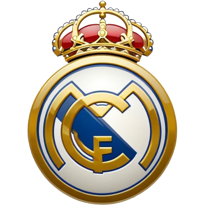 I want an emoji of real madrid logo of football and it should look realistic emoji