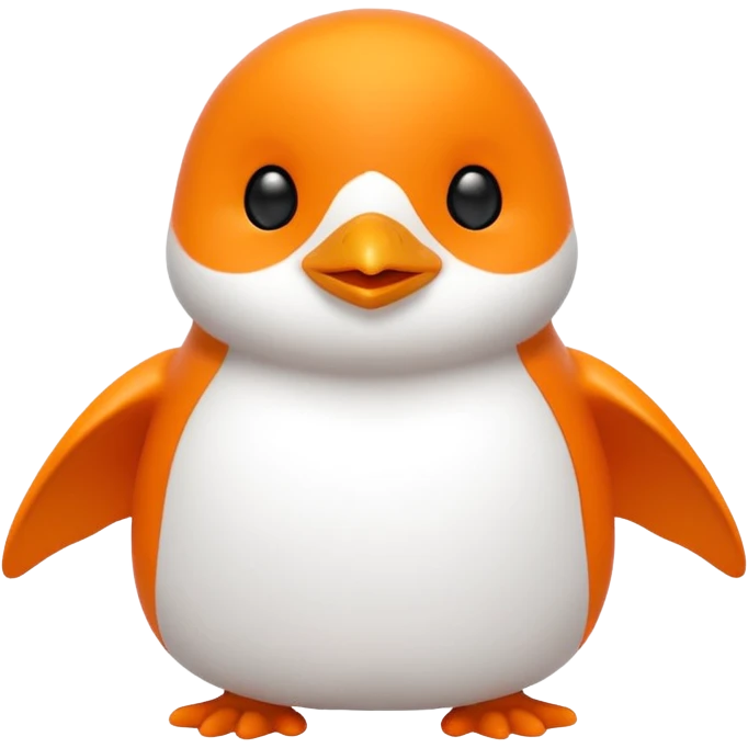 Text, in bright orange, that spell 'Bind is Life!!!' and also include a little white happy penguin emoji