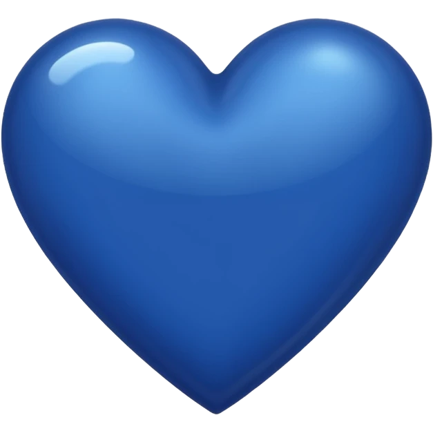 Small dark blue simple heart emoji