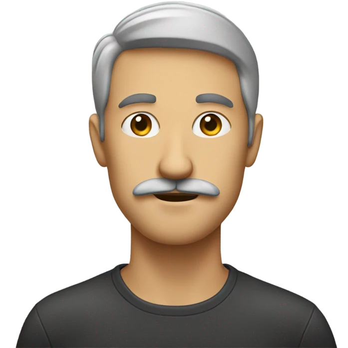 Guy was here to the side and a square mustache ￼ emoji