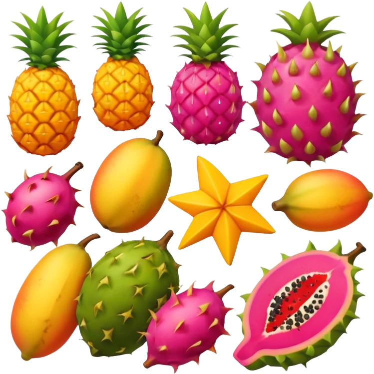 Full Tropical exoticfruits emoji