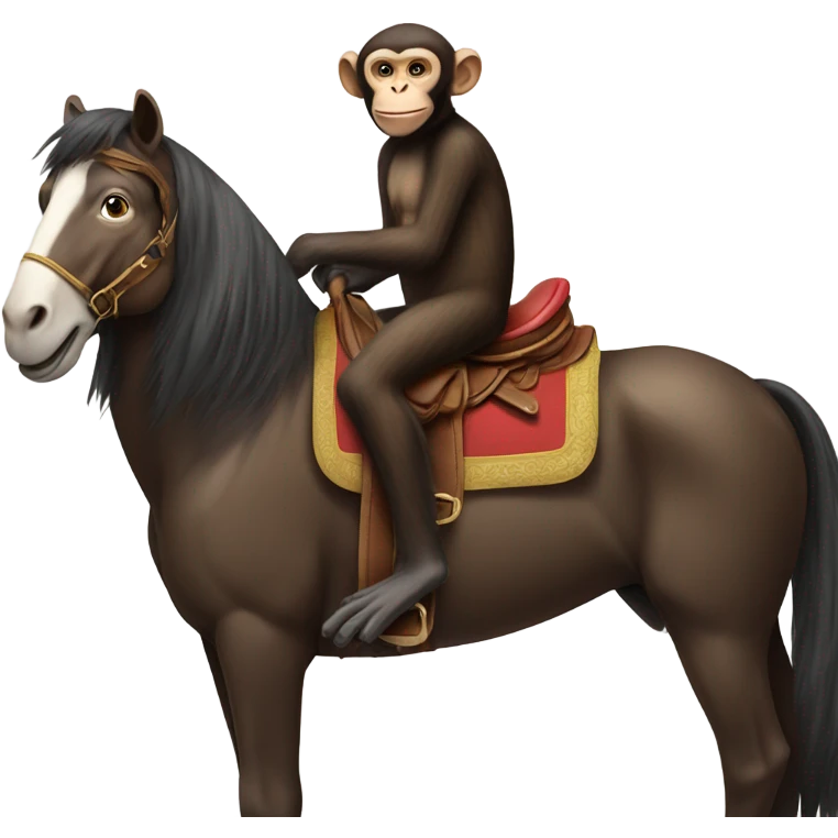 monkey on a horse emoji