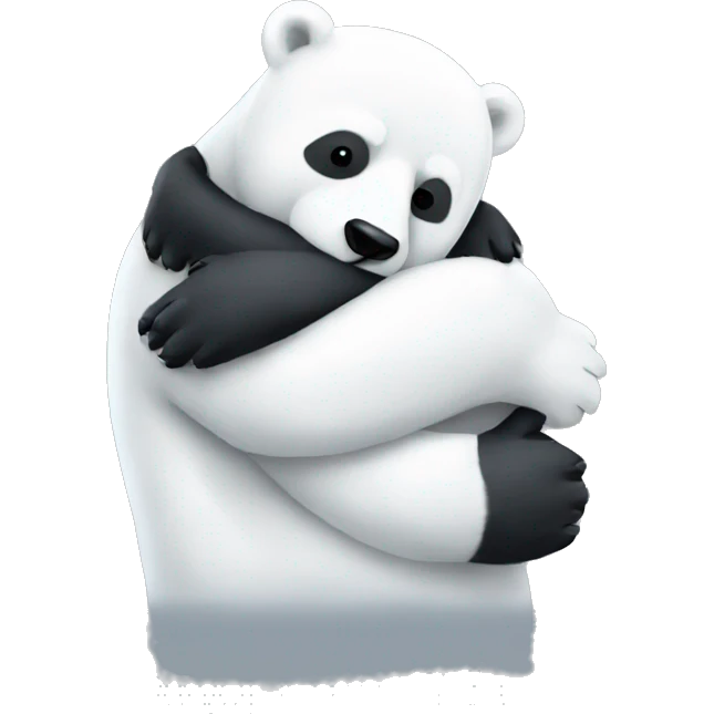 polar bear hug panda  emoji