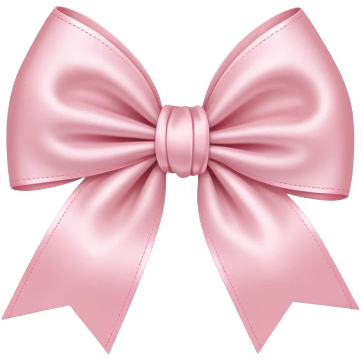 light pink bow on light pink bow emoji