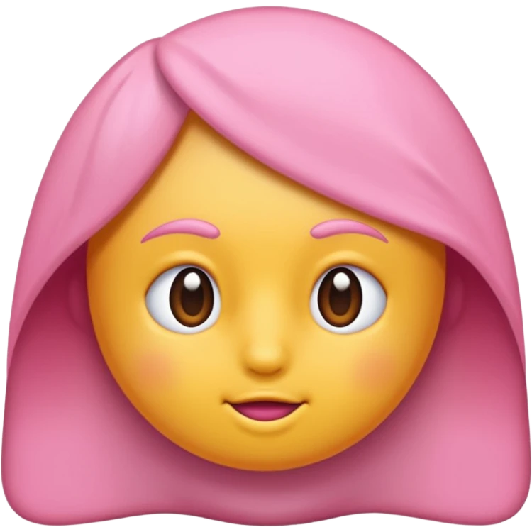Pembe bir kuyruk emoji