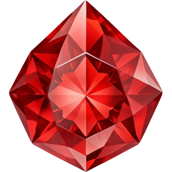 Carved Red Diamond Crystal "RED" emoji
