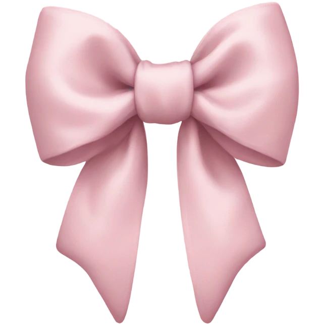 light pink bow emoji