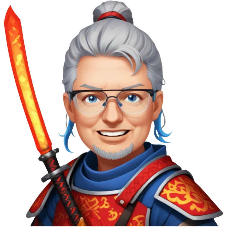 Fire-Wielding Samurai emoji