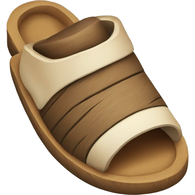 Wooden slipper emoji