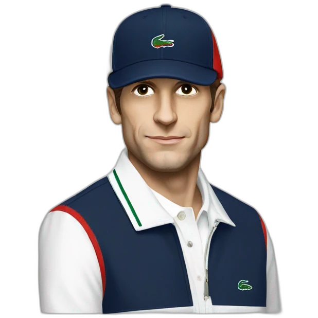 Macron en Lacoste tn emoji