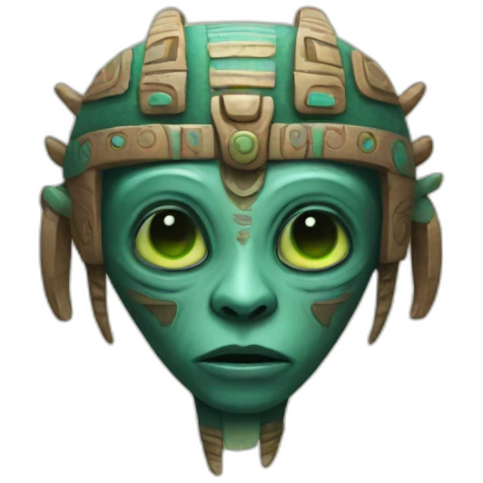 aztec alien emoji