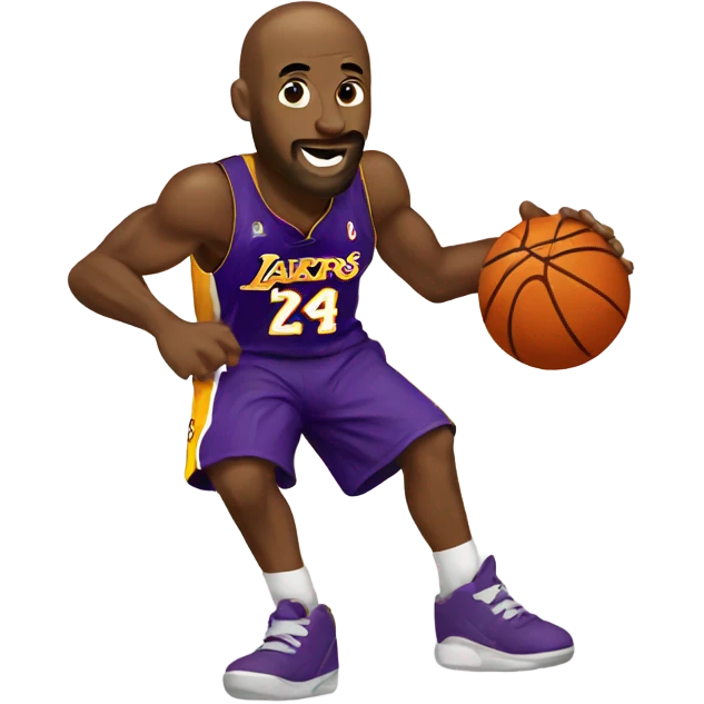 Kobe playing basketball emoji