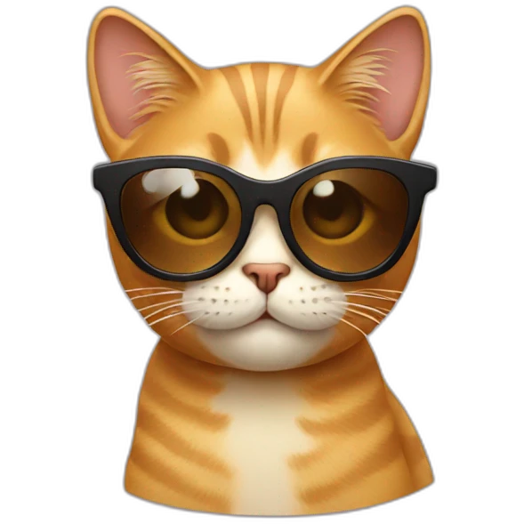 Cat with sunglasses emoji