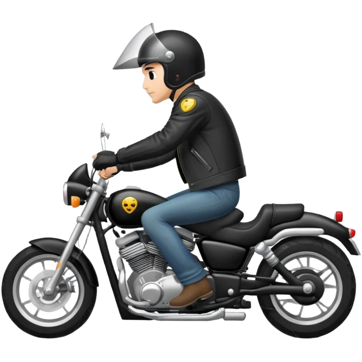 Man riding motorcycle emoji