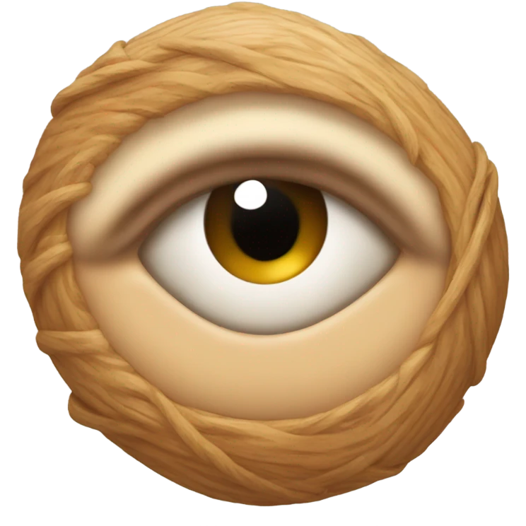 Eye as a wood without owner emoji