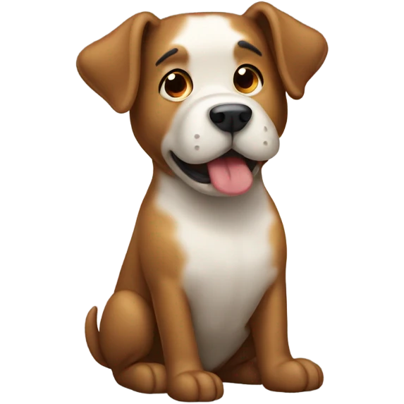 Dog pooping emoji