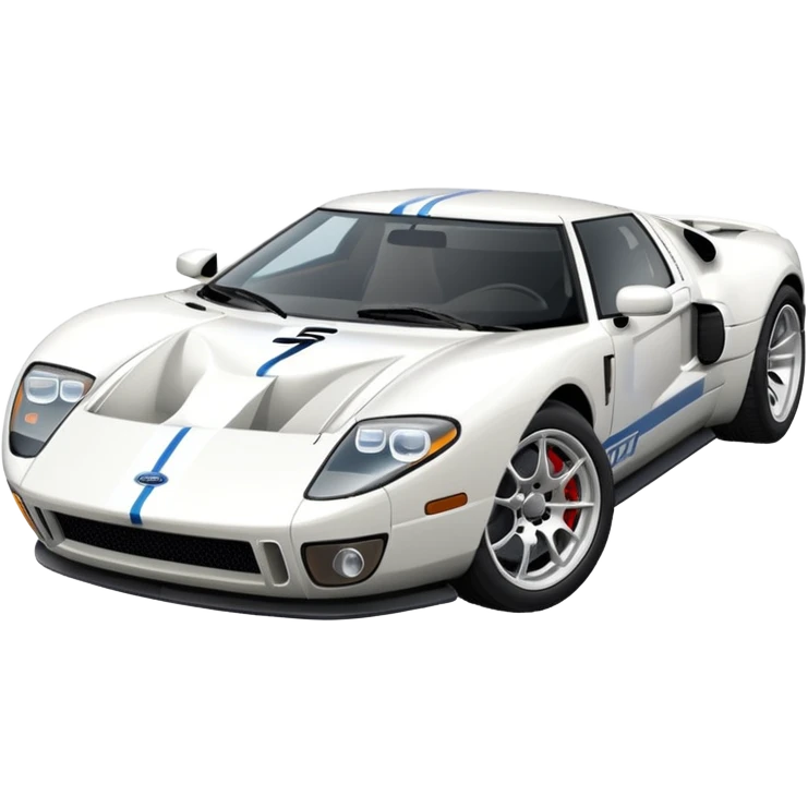 white ford gt emoji