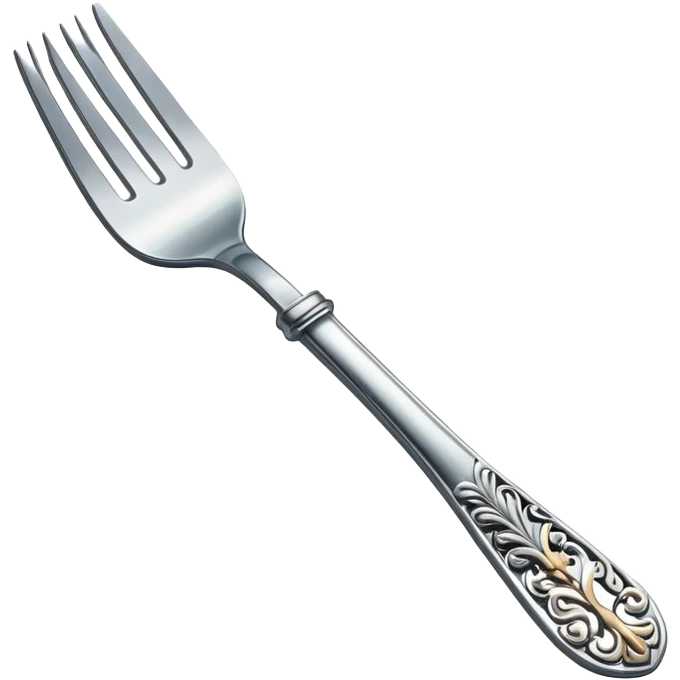 Fancy fork emoji