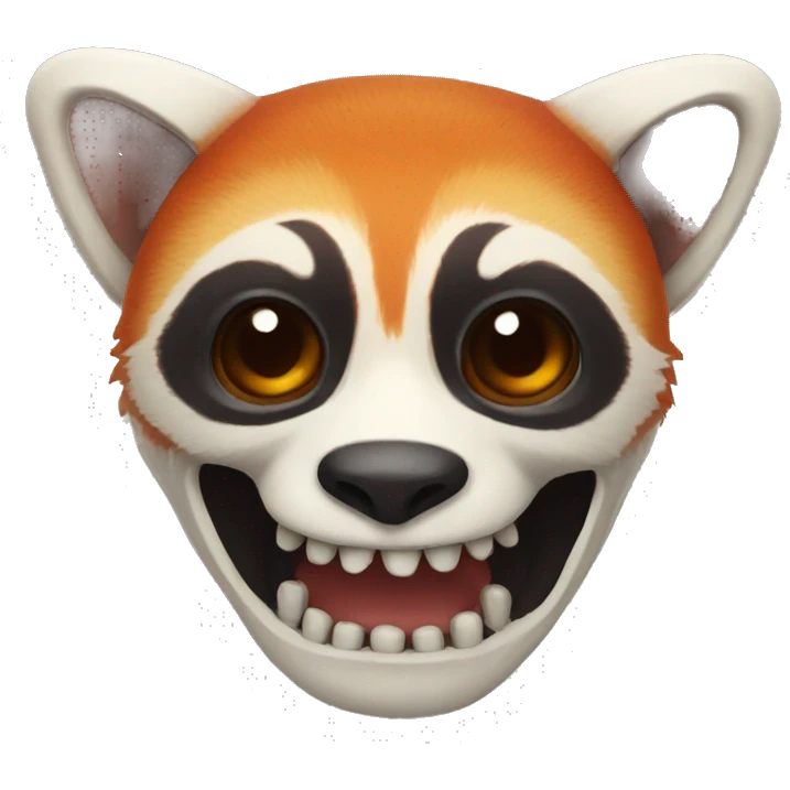 red panda skeleton
 emoji