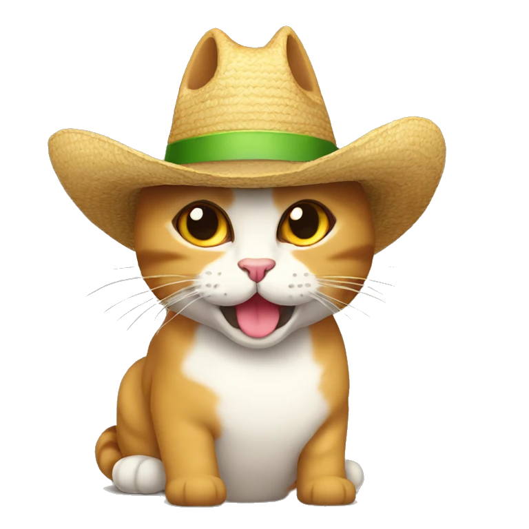 Gato con sombrero  emoji