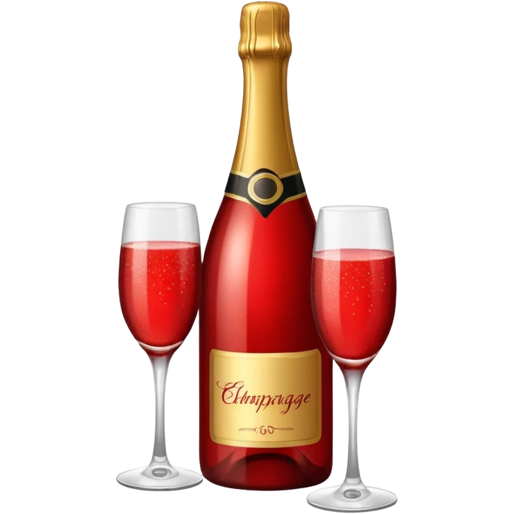 botle champgne RED emoji